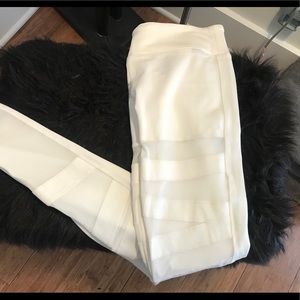 White Mesh Leggings